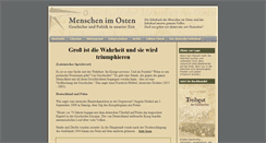 Desktop Screenshot of menschen-im-osten.de